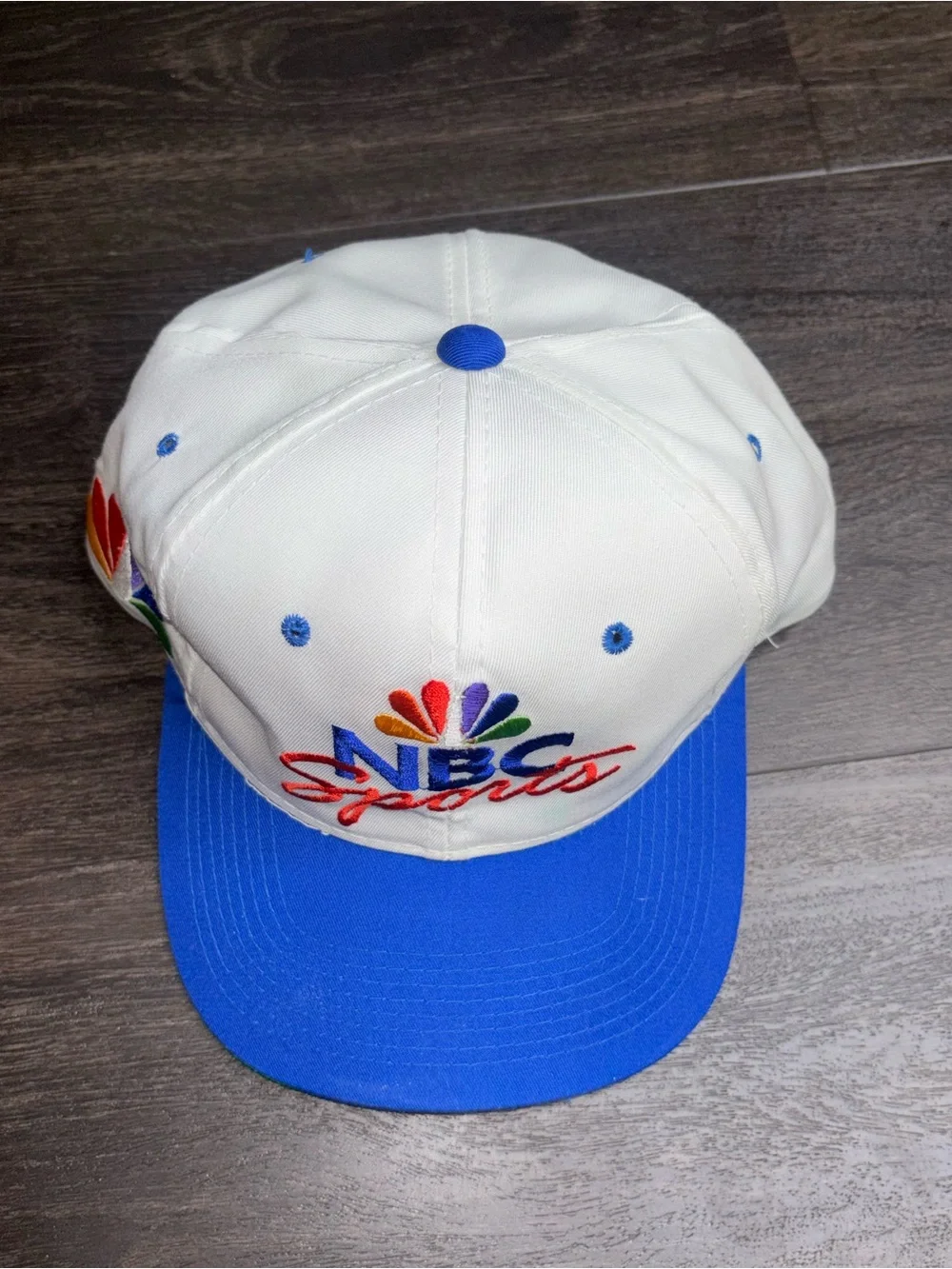 Vintage NBC Sports Hat Cap SnapBack Sports Specialties Script Peacock Korea